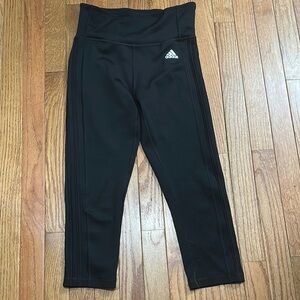 Women’s  Adidas Black Leggings with Elastic Waistband and Slim Fit Size Small
